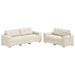 Bank 2 pcs Beige 221 x 80 x 80 cm Linnen-mix stof