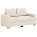 Bank 2 pcs Beige 221 x 80 x 80 cm Linnen-mix stof