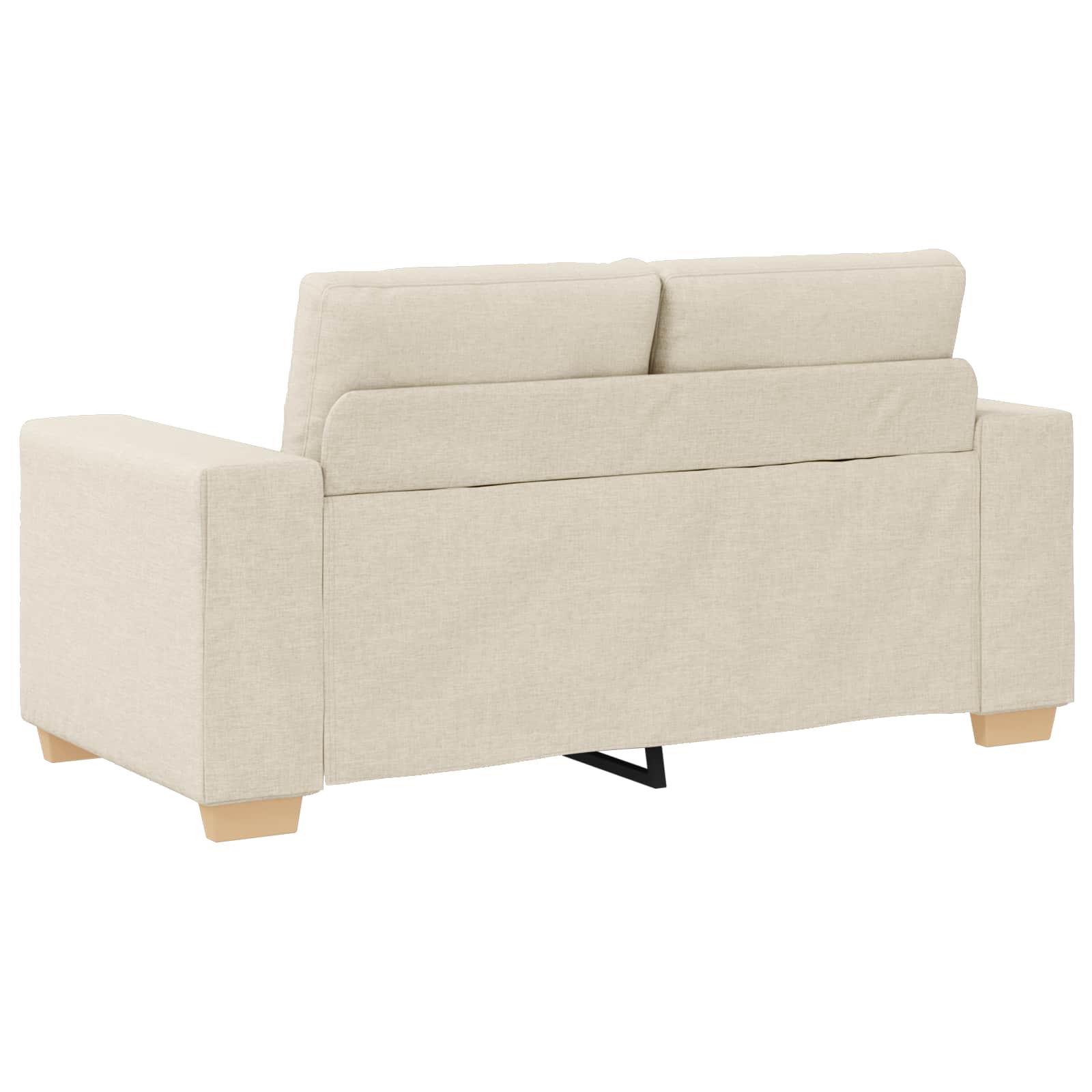 Bank 2 pcs Beige 221 x 80 x 80 cm Linnen-mix stof