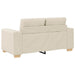 Bank 2 pcs Beige 221 x 80 x 80 cm Linnen-mix stof