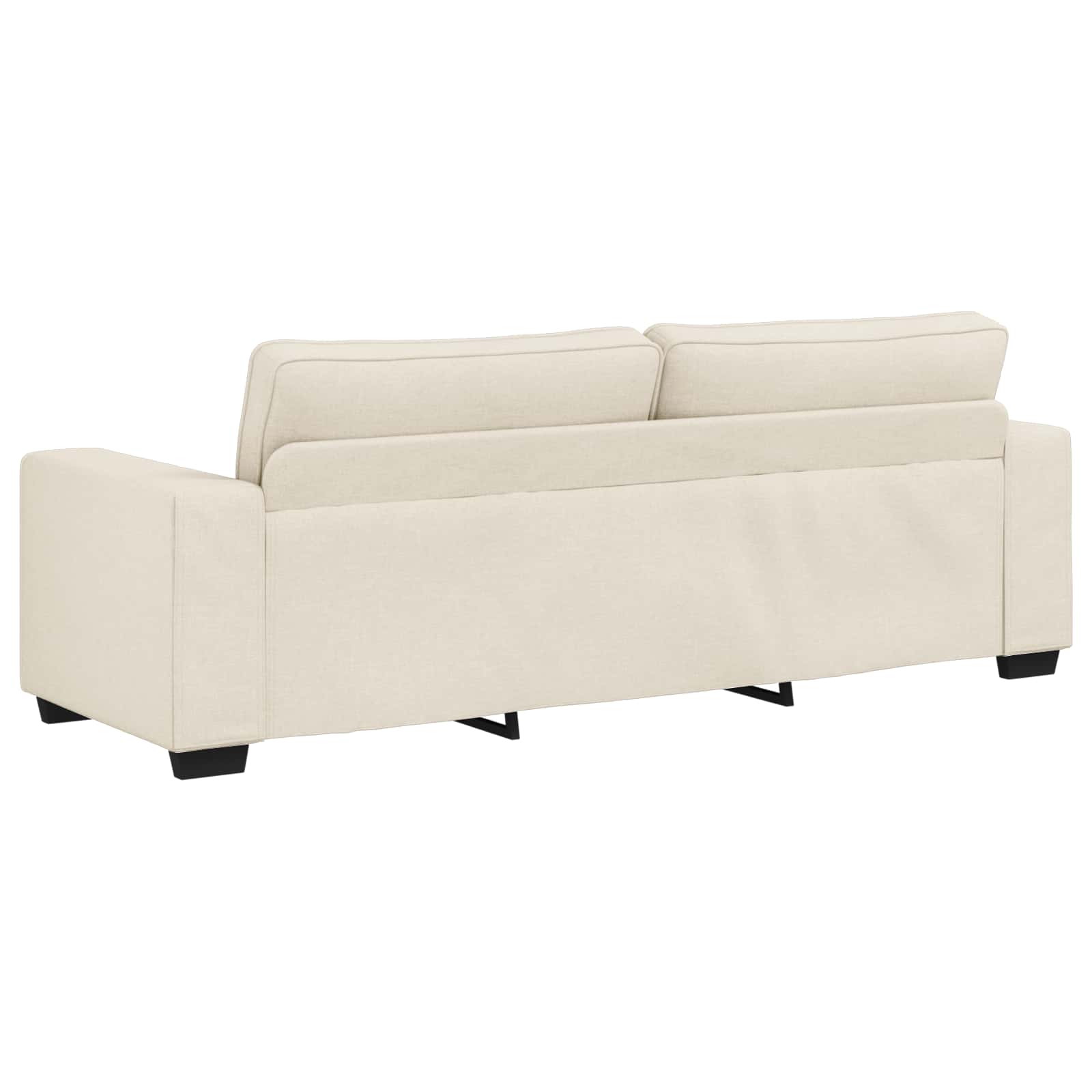 Bank 2 st Beige Linnen-mix stof