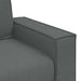 2-delige Loungeset met kussens stof donkergrijs