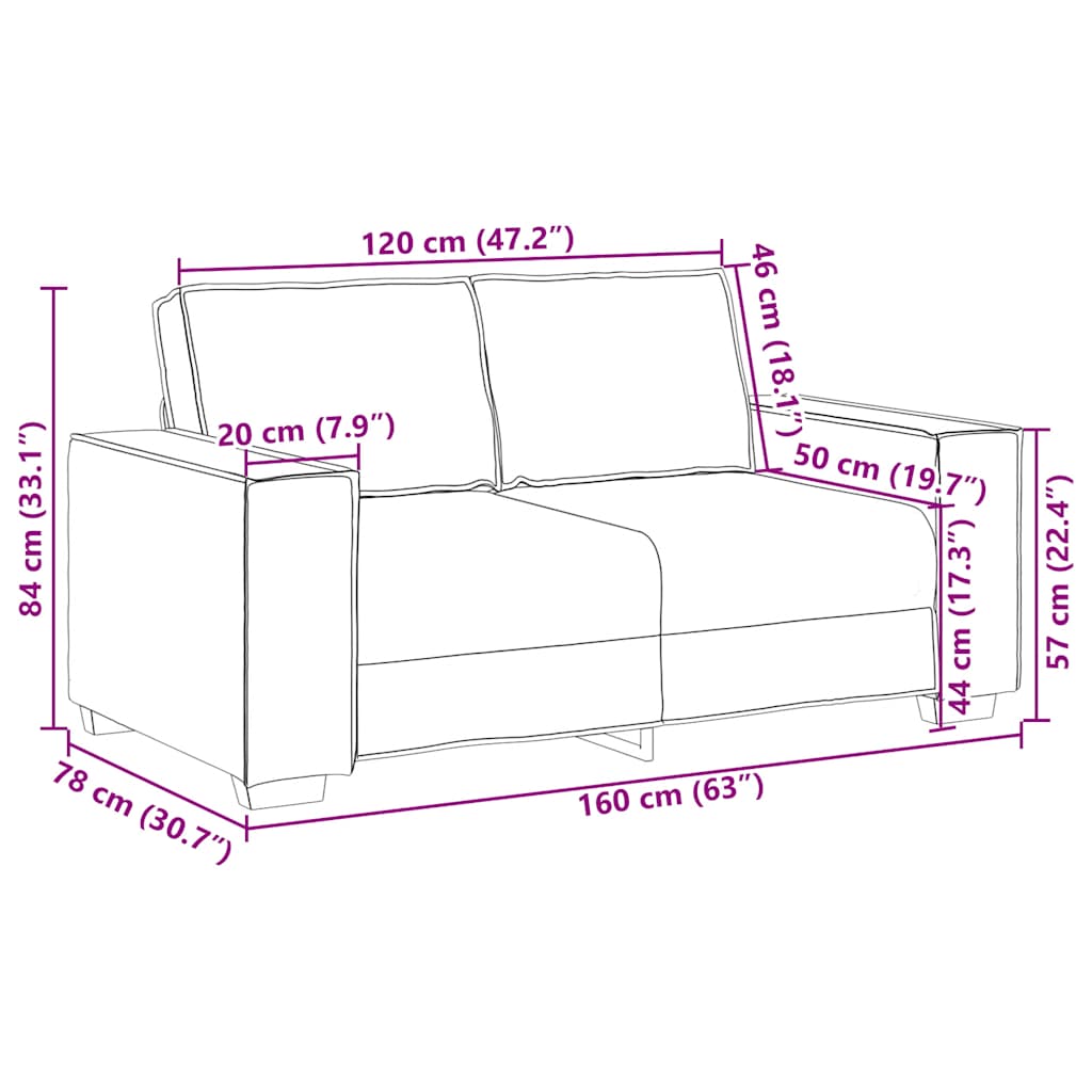 2-delige Loungeset met kussens stof donkergroen