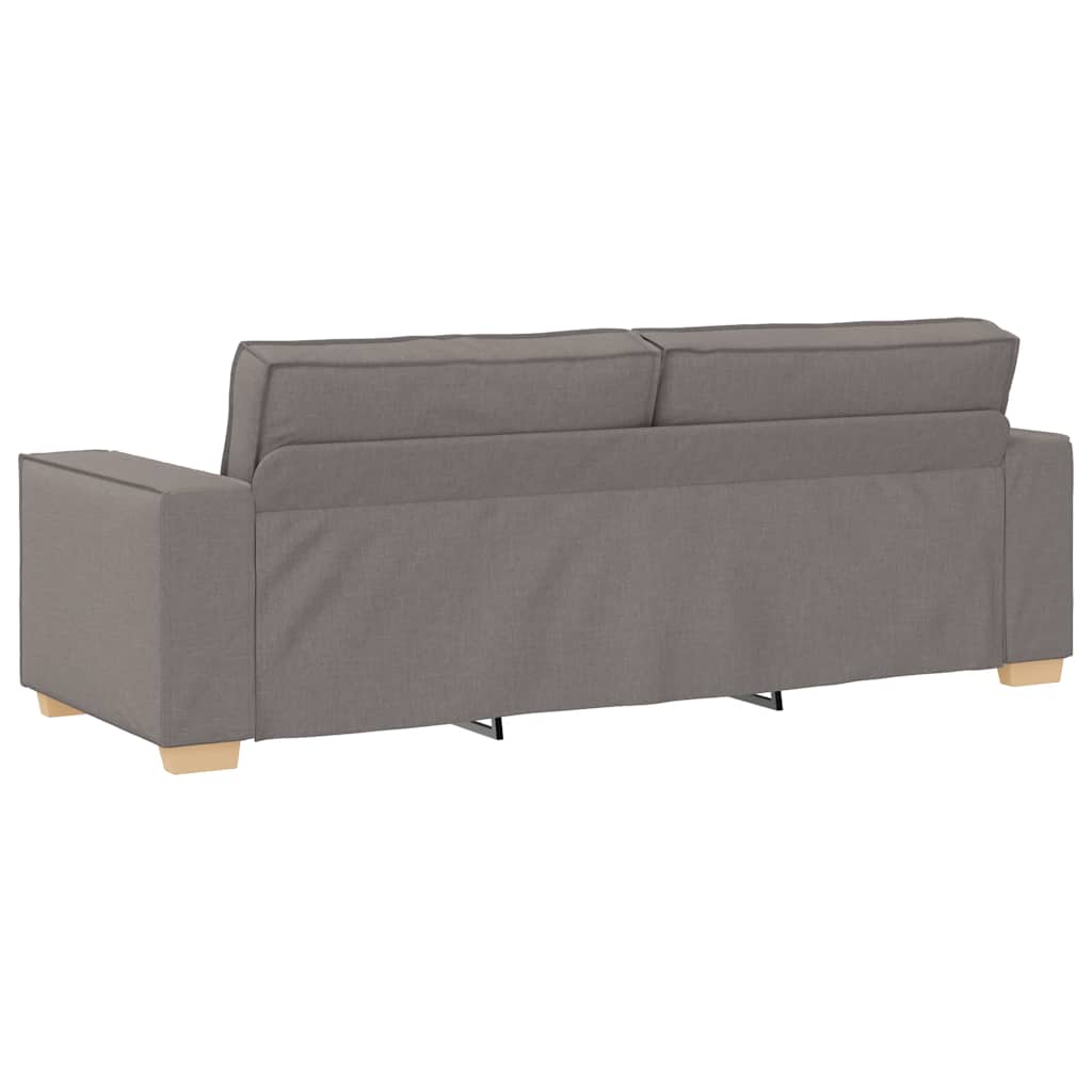 2-delige Loungeset met kussens stof taupe