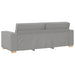 2-delige Loungeset met kussens stof wolk grijs