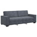 2-delige Loungeset met kussens fluweel donkergrijs