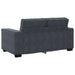 2-delige Loungeset met kussens fluweel donkergrijs