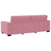 2-delige Loungeset met kussens fluweel roze