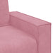 2-delige Loungeset met kussens fluweel roze