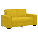 2-delige Loungeset met kussens fluweel geel