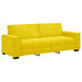 2-delige Loungeset met kussens fluweel geel
