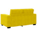 2-delige Loungeset met kussens fluweel geel