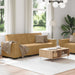 2-delige Loungeset met kussens fluweel bruin