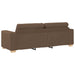 Bank 2 pcs Bruin 221 x 80 x 80 cm Linnen-mix stof