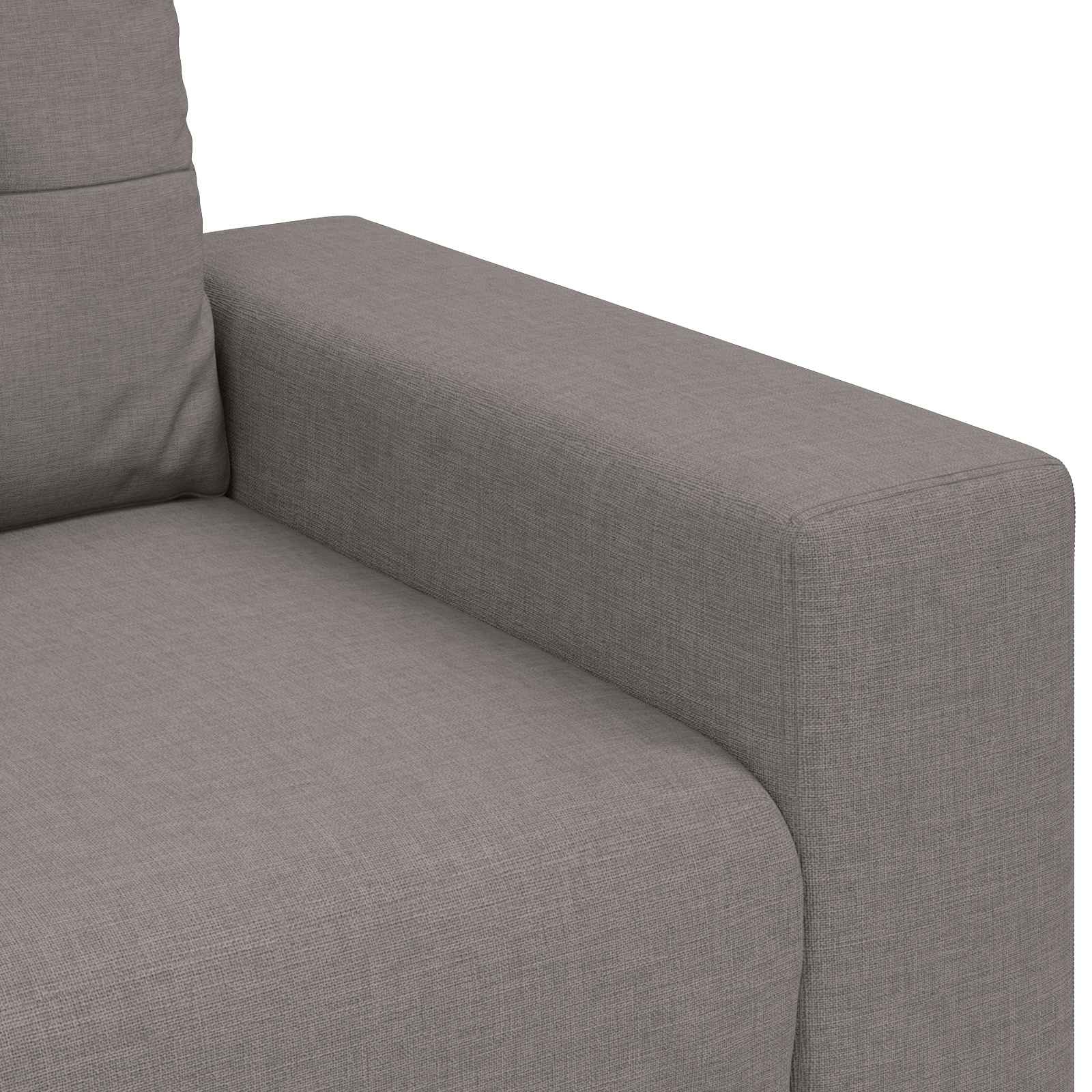 Bank 2 st Taupe Linnen-mix stof