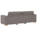 Bank 2 st Taupe Linnen-mix stof