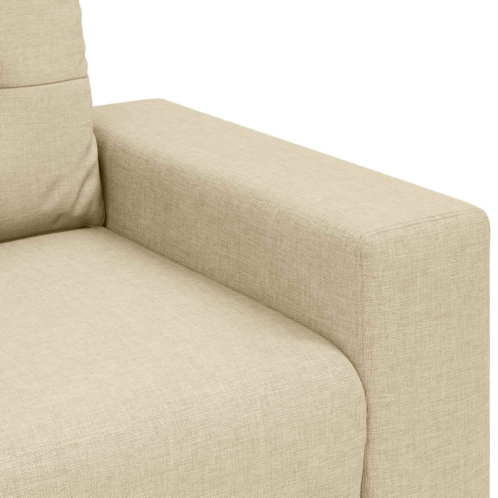 Bank 2 st Crème Linnenmix Stoffen