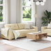 Bank 2 st Crème Linnenmix Stoffen
