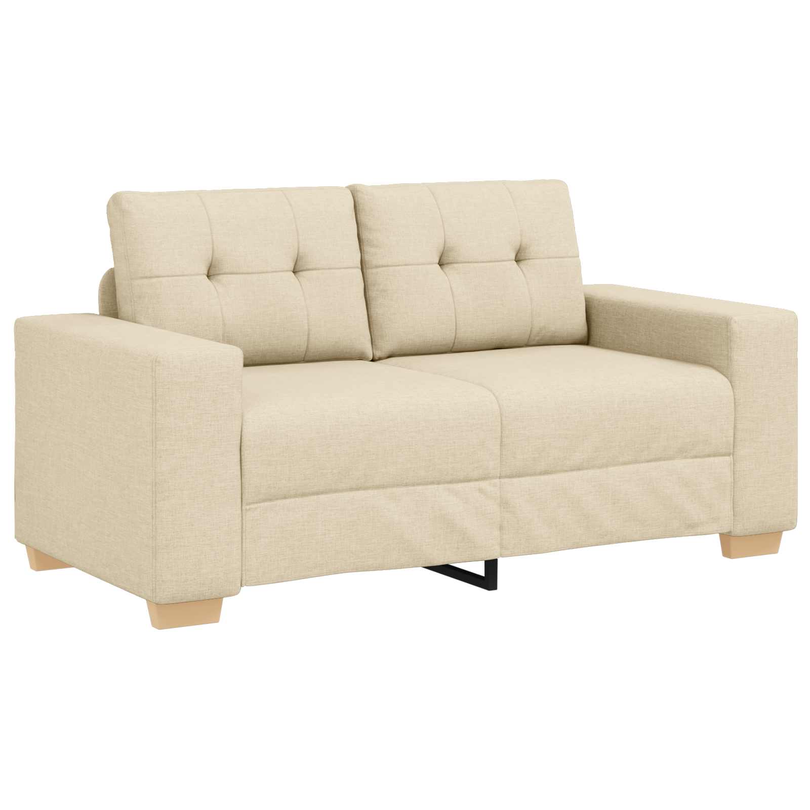 Bank 2 st Crème Linnenmix Stoffen