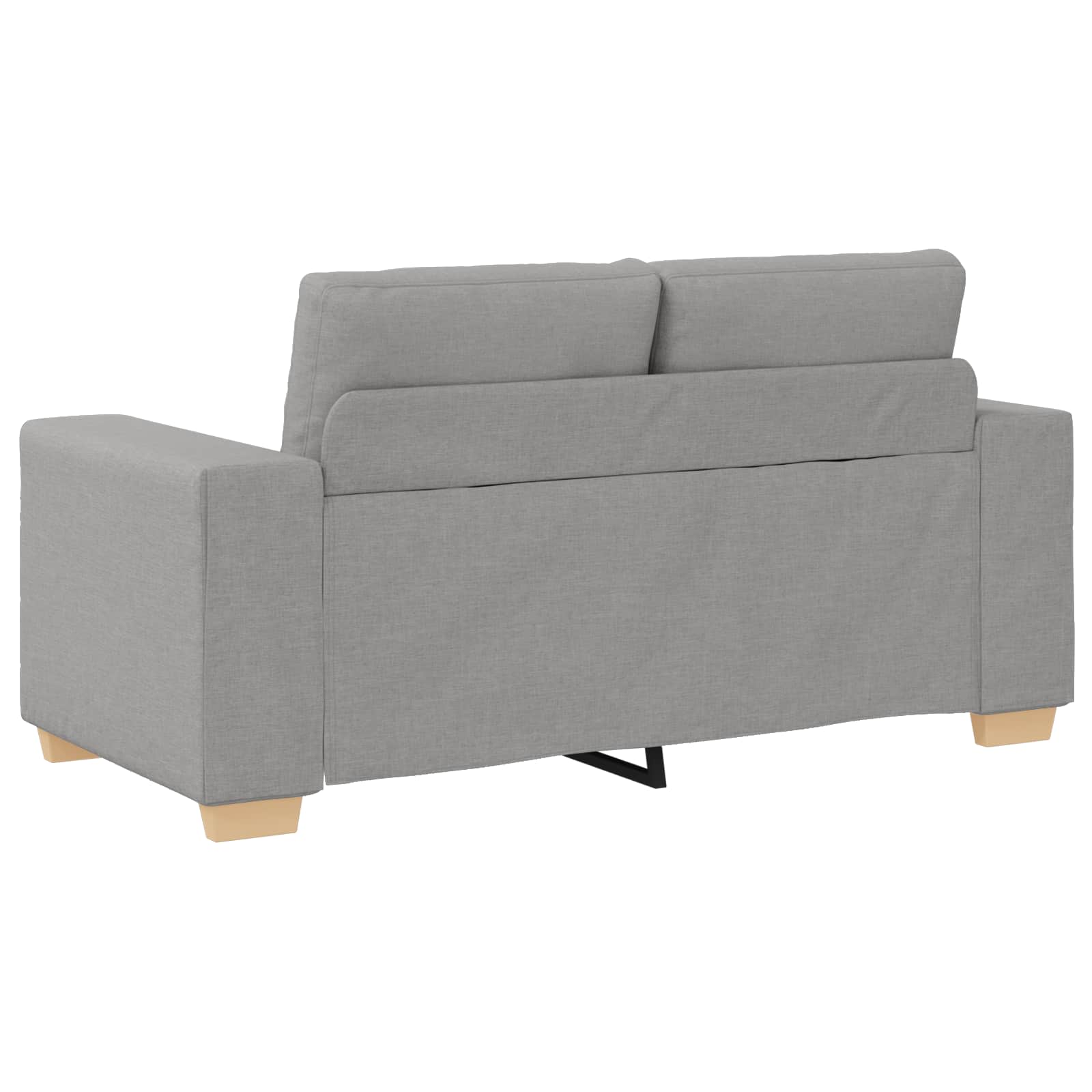 Bank 2 pcs Grijs 221 x 80 x 80 cm Linnen-mix stof