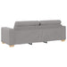 Bank 2 pcs Grijs 221 x 80 x 80 cm Linnen-mix stof