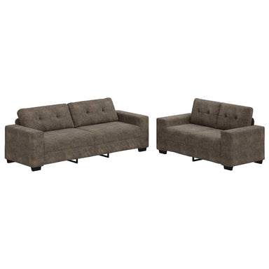 Bank 2 pcs Donkergrijs 221 x 80 x 80 cm Stof
