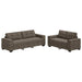 Bank 2 pcs Donkergrijs 221 x 80 x 80 cm Stof