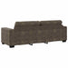 Bank 2 pcs Donkergrijs 221 x 80 x 80 cm Stof