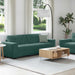 Bank 2 st Donkergroen Fluweel