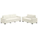 Bank 2 pcs Crème 221 x 80 x 80 cm Stof