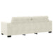 Bank 2 pcs Crème 221 x 80 x 80 cm Stof