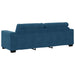 Bank 2 pcs Blauw 221 x 80 x 80 cm Stof