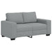 2-delige Loungeset met kussens stof lichtgrijs