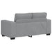 2-delige Loungeset met kussens stof lichtgrijs