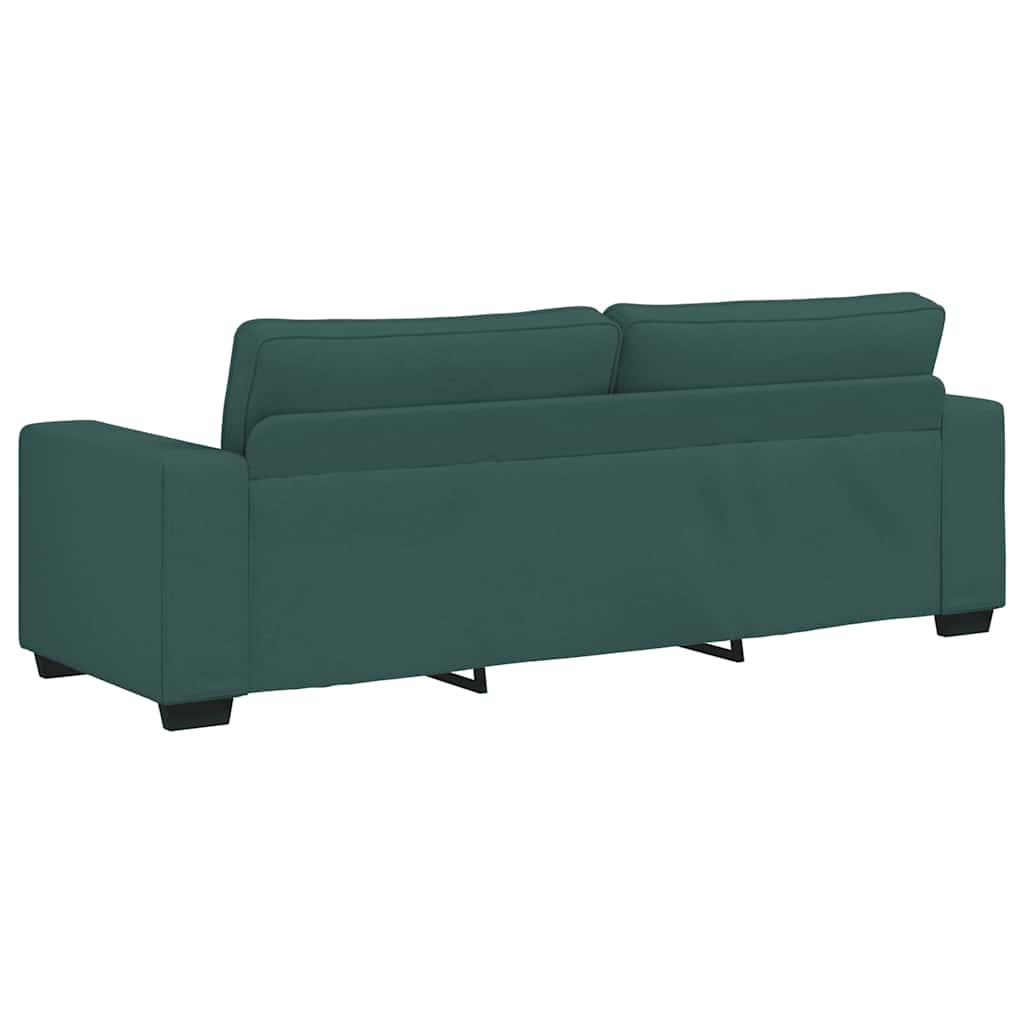 2-delige Loungeset met kussens stof donkergroen