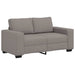 2-delige Loungeset met kussens stof taupe