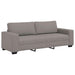 2-delige Loungeset met kussens stof taupe