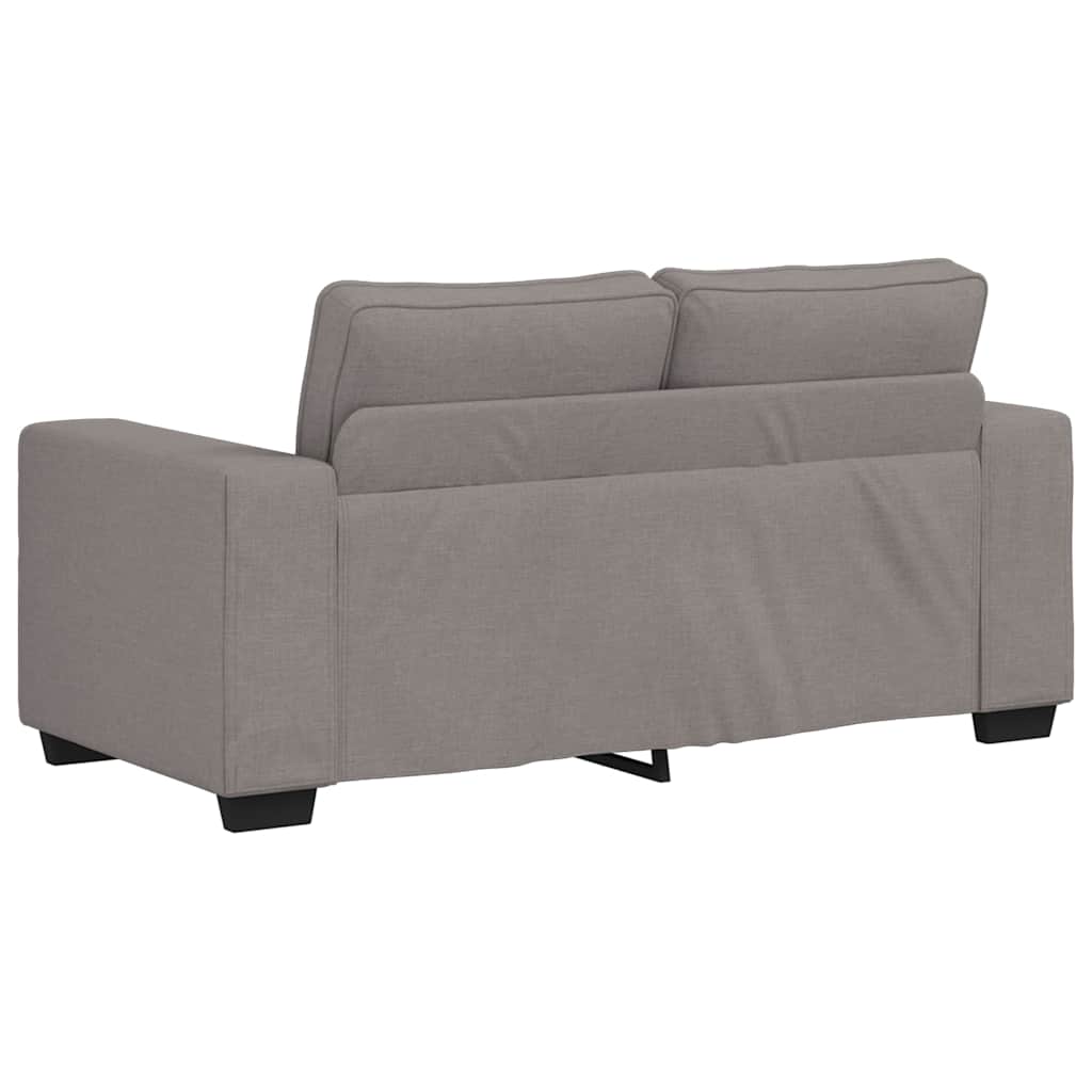 2-delige Loungeset met kussens stof taupe