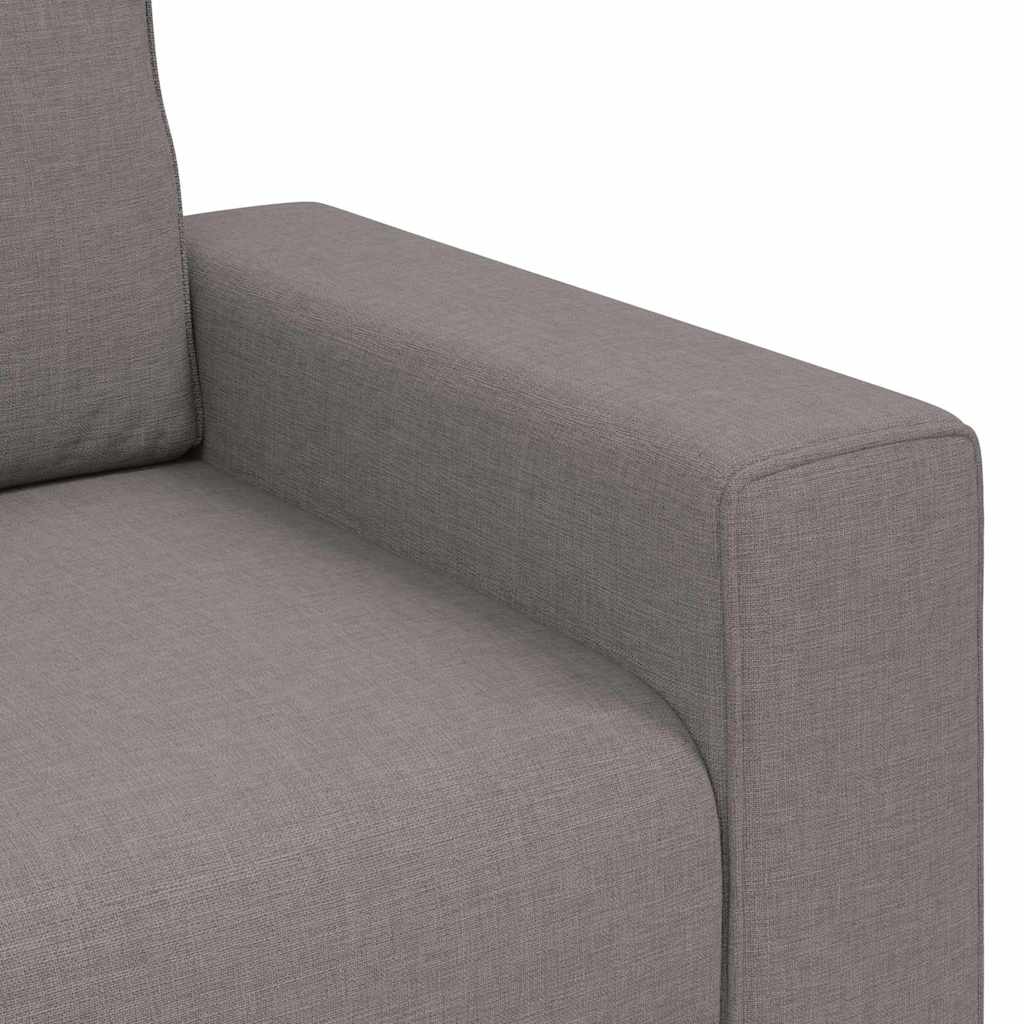 2-delige Loungeset met kussens stof taupe