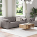 Bank 2 st Taupe Stof
