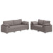 Bank 2 st Taupe Stof