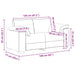 2-delige bankset met kussens van zwart fluweel