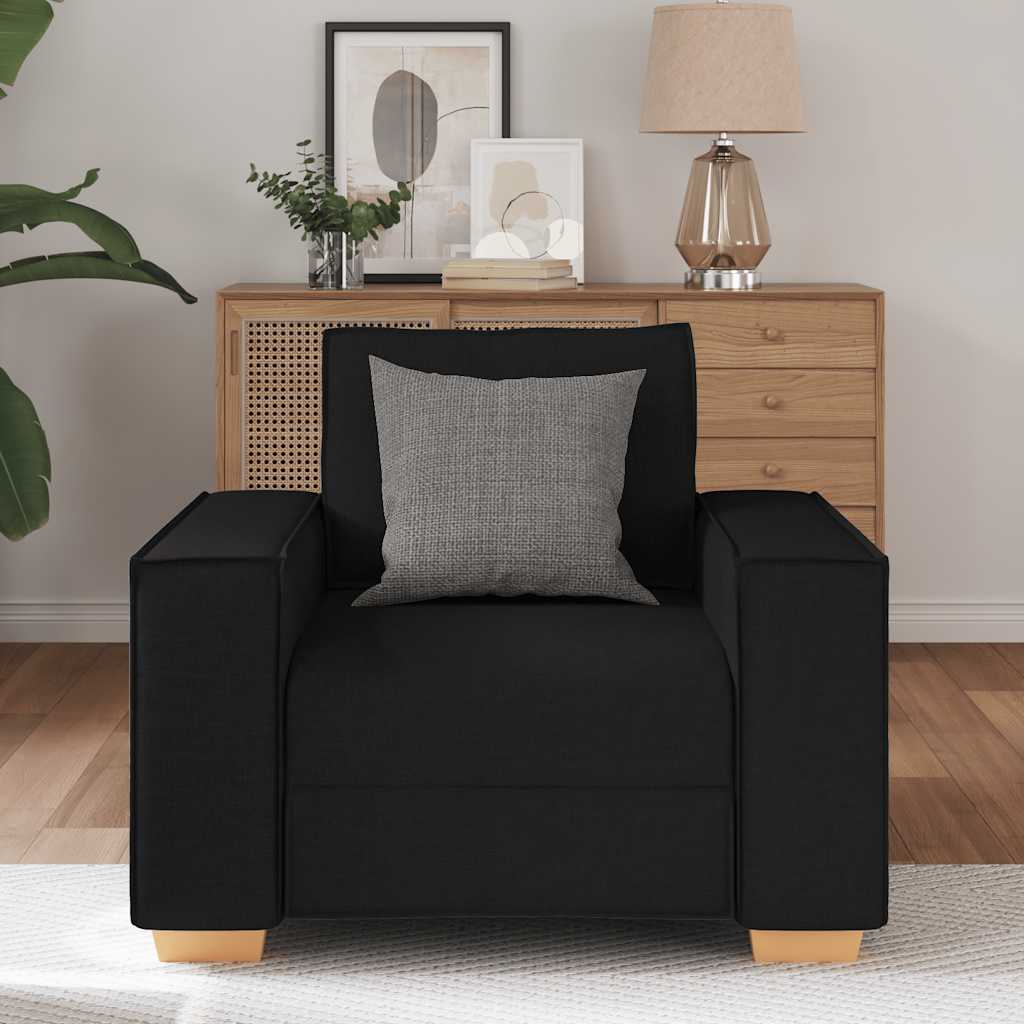 Sofa Stoel Zwart 100x78x84 cm Stof