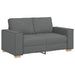 2-zitsbank Donkergrijs 120 cm Stof