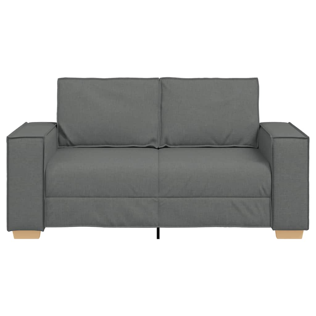 2-zitsbank Donkergrijs 120 cm Stof