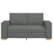 2-zitsbank Donkergrijs 120 cm Stof