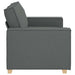 2-zitsbank Donkergrijs 120 cm Stof