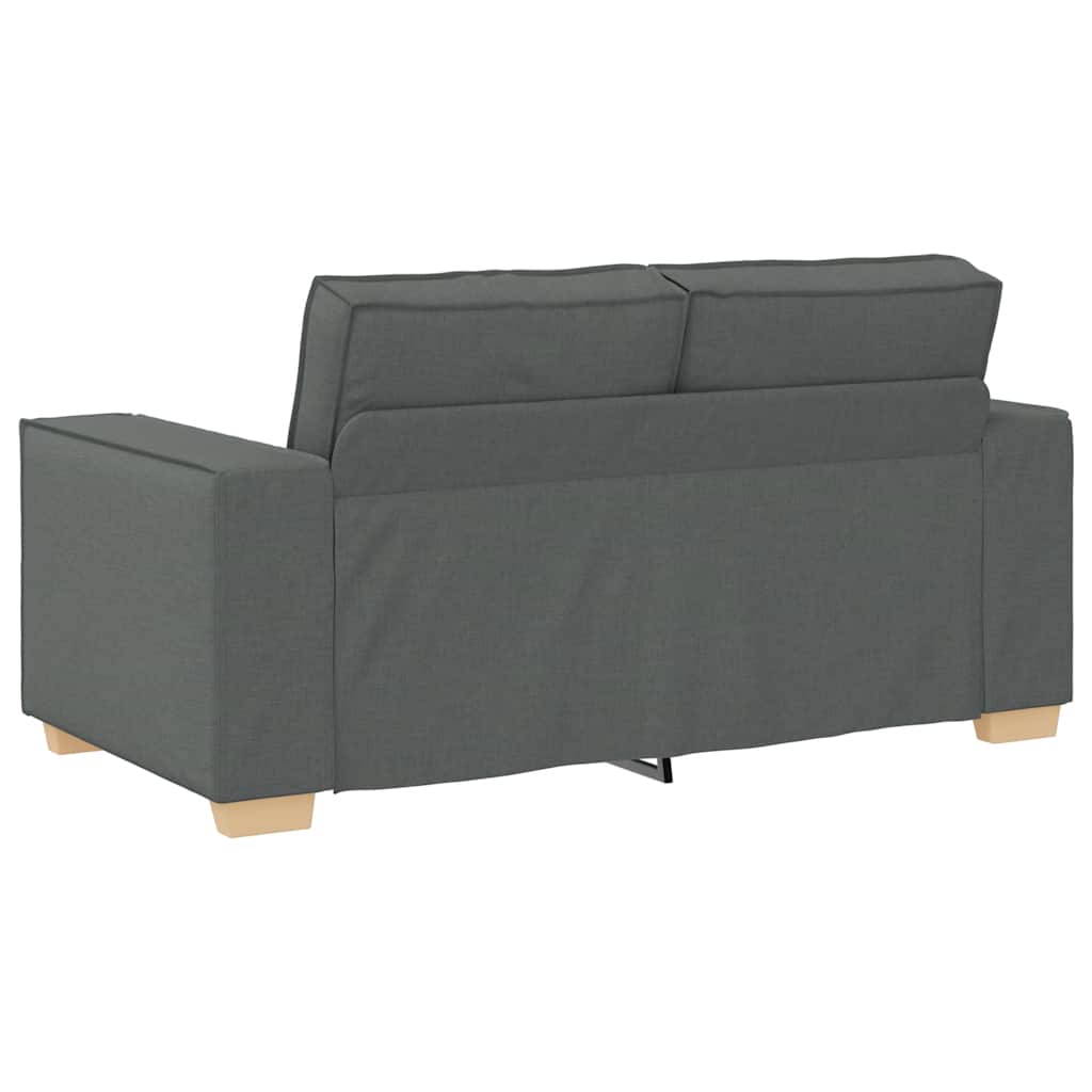 2-zitsbank Donkergrijs 120 cm Stof