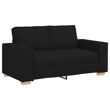 2-zitsbank Zwart 160x78x84 cm Stof