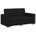 2-zitsbank Zwart 160x78x84 cm Stof
